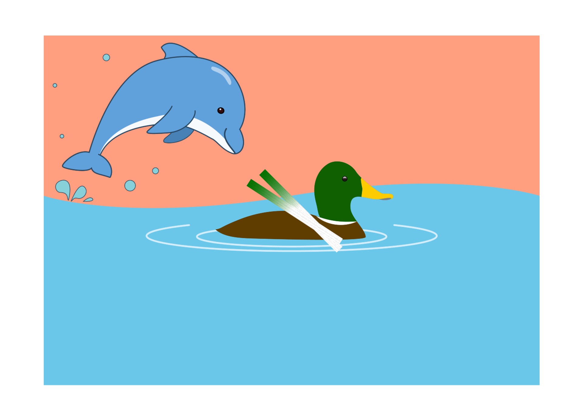 ドルたんとカモ